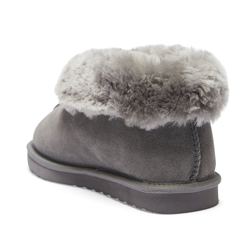 Pixie Slipper in Grey Suede