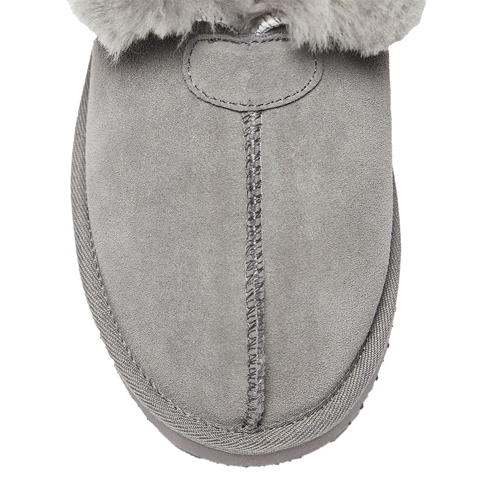 Pixie Slipper in Grey Suede