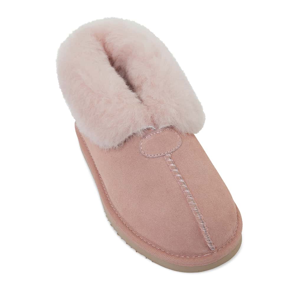 Pixie Slipper in Pink Suede