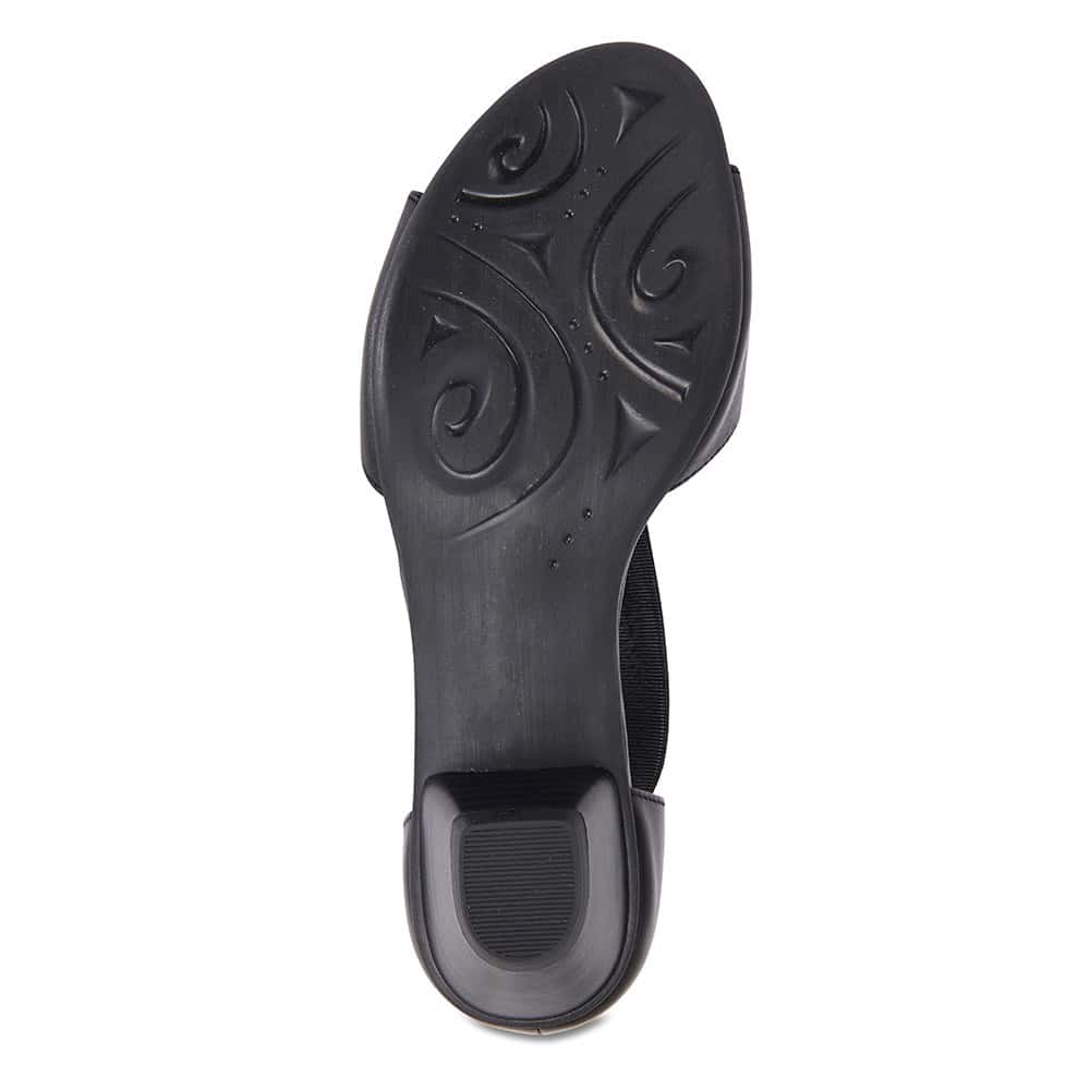 Praise Heel in Black Leather