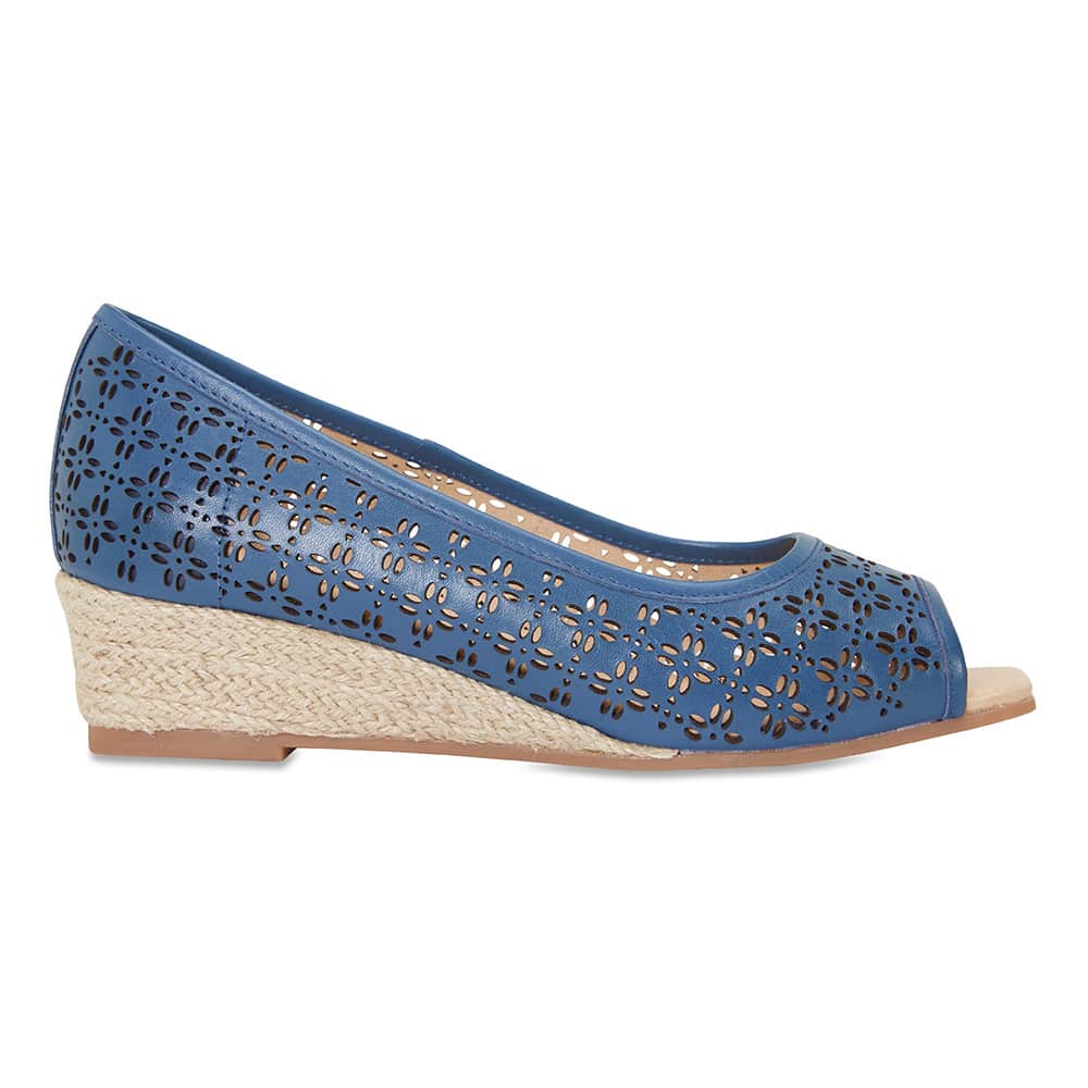 Raine Espadrille in Denim Leather