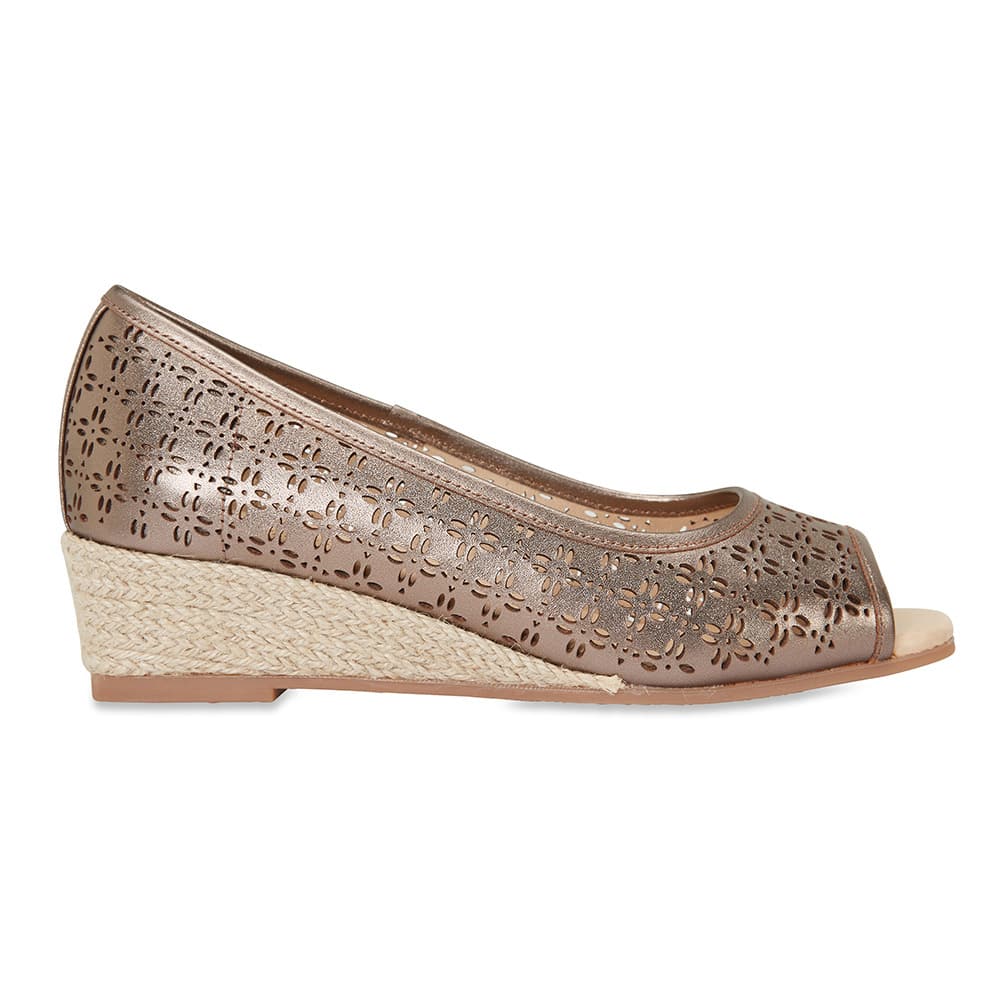 Raine Espadrille in Pewter Leather