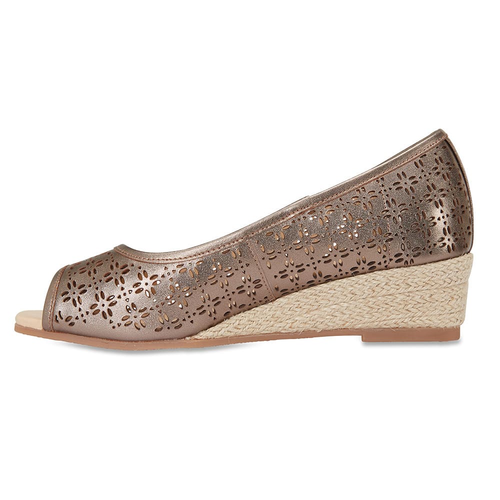 Raine Espadrille in Pewter Leather
