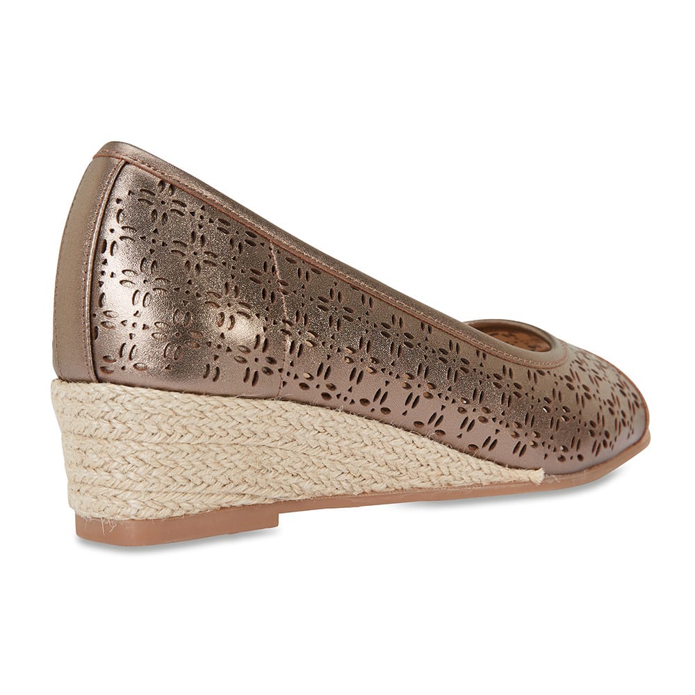 Raine Espadrille in Pewter Leather