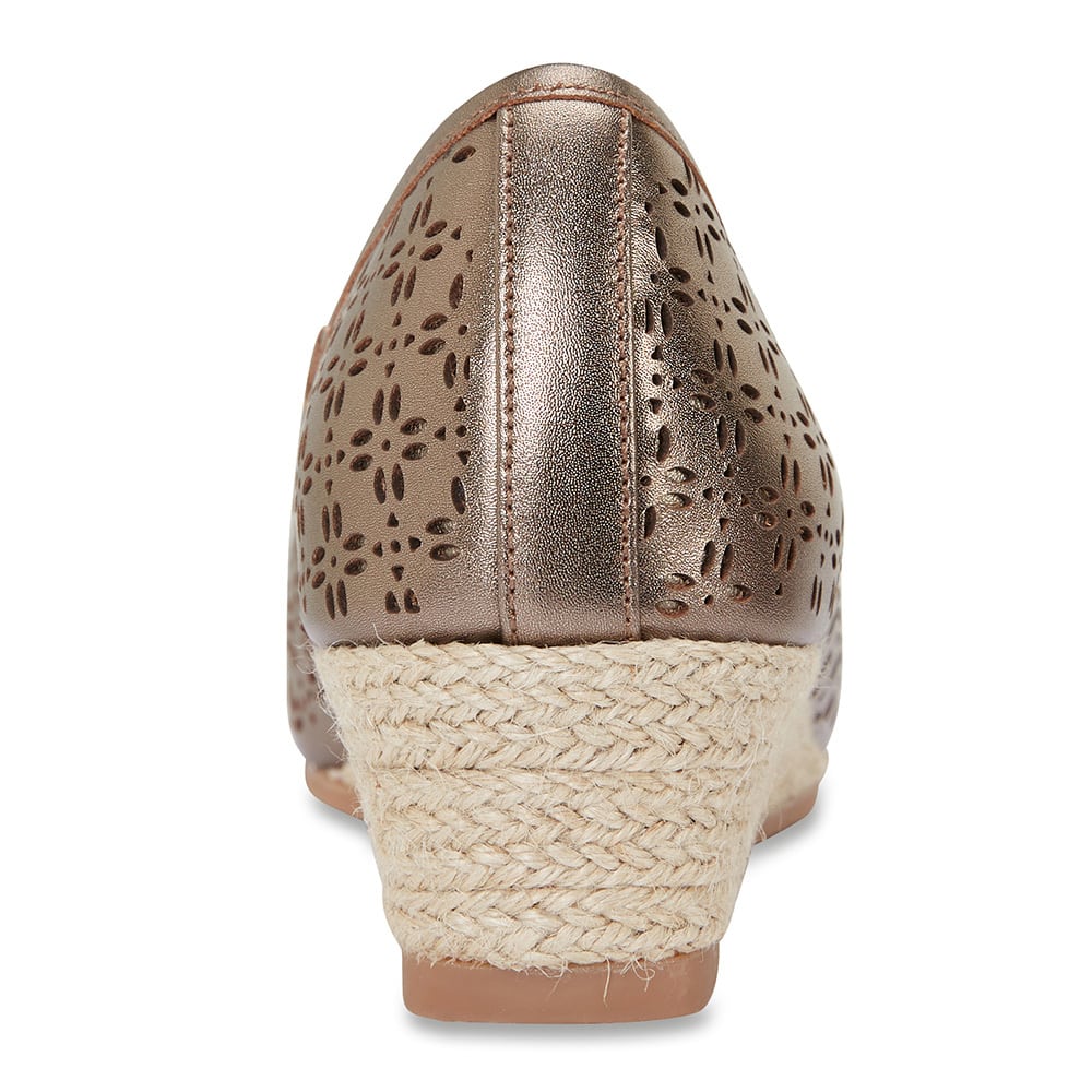 Raine Espadrille in Pewter Leather