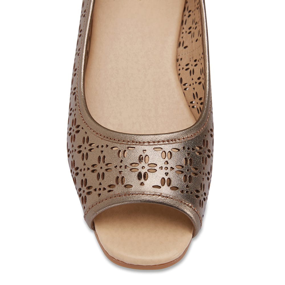 Raine Espadrille in Pewter Leather