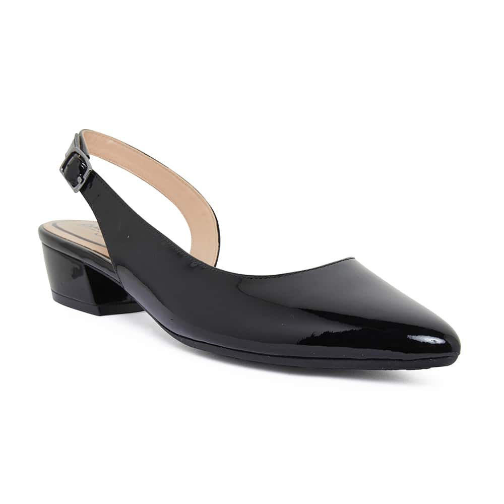 Ramsey Heel in Black Patent