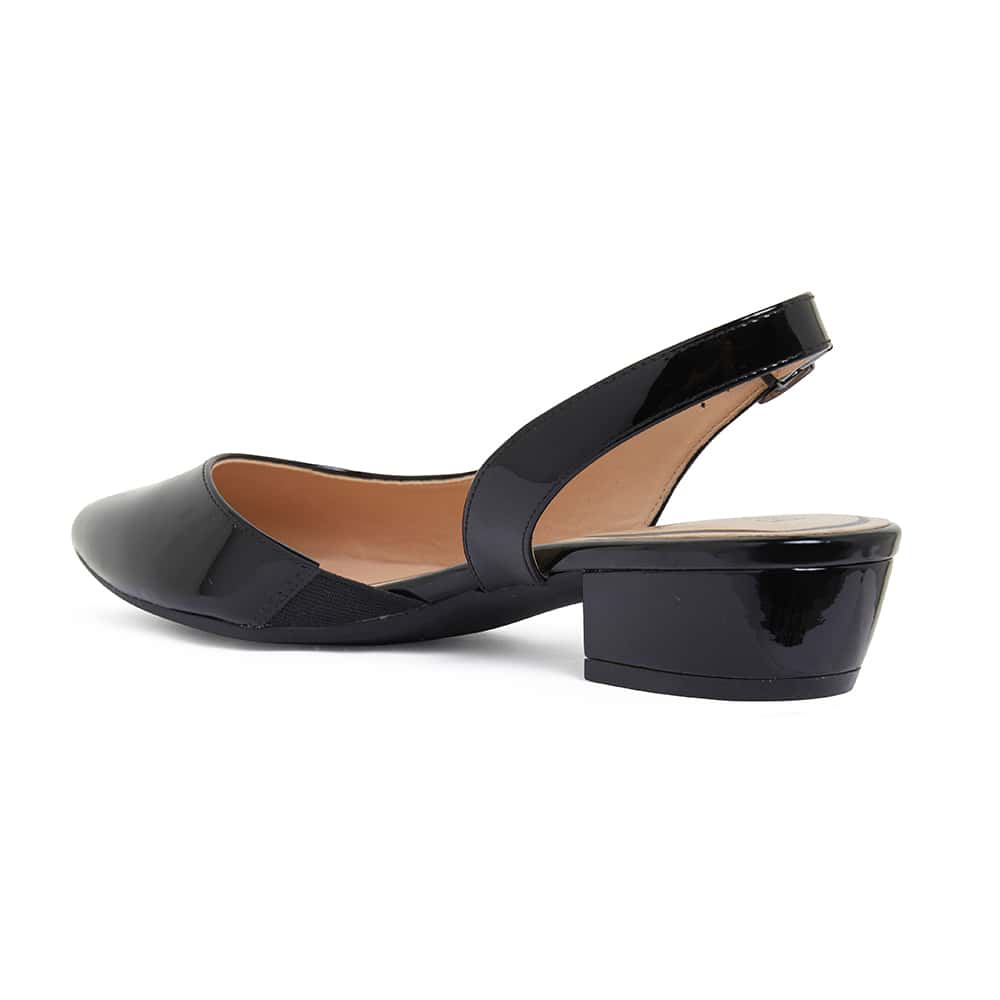 Ramsey Heel in Black Patent