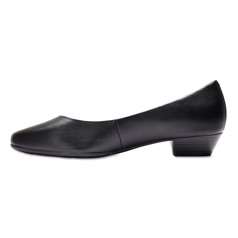 Regal Heel in Black Leather