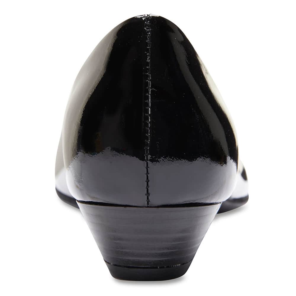Regal Heel in Black Patent