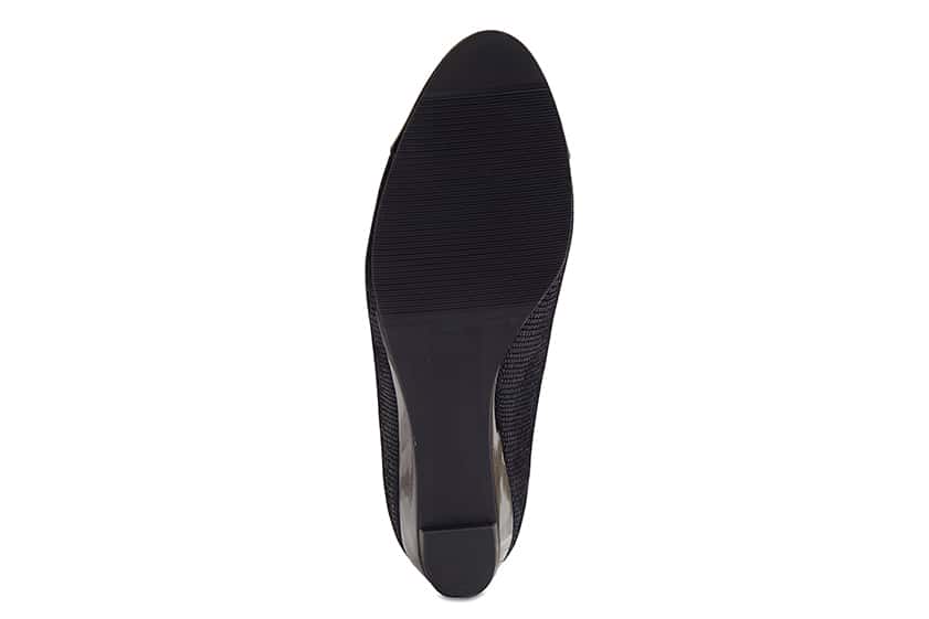 Ritz Heel in Black Leather
