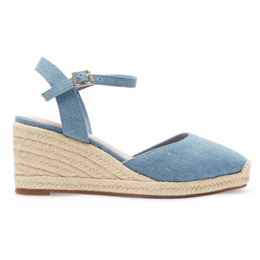 Santos Wedge in Denim