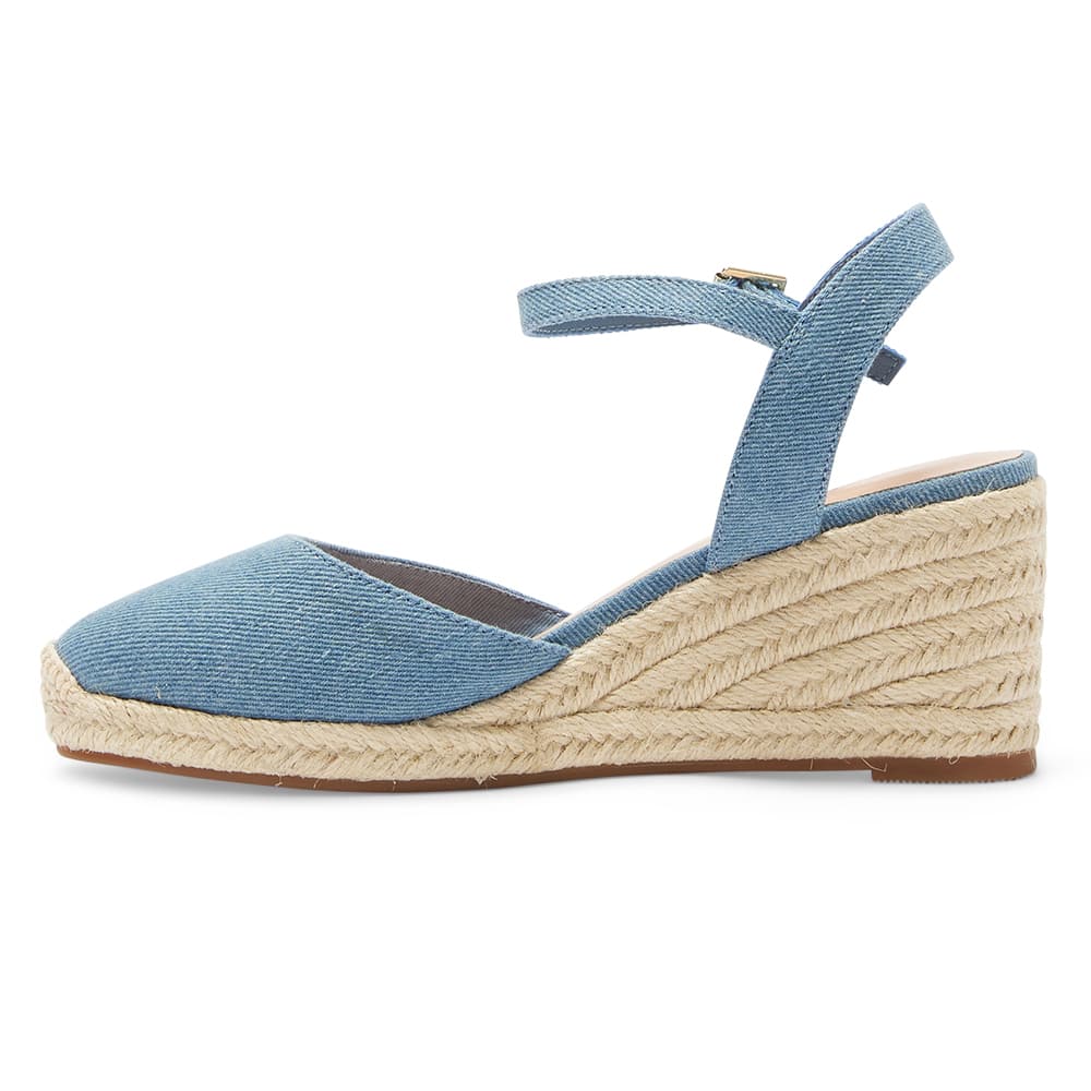 Santos Wedge in Denim