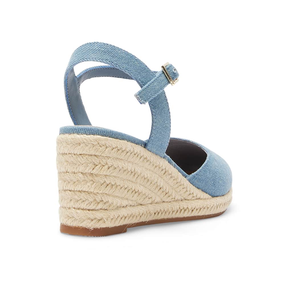 Santos Wedge in Denim