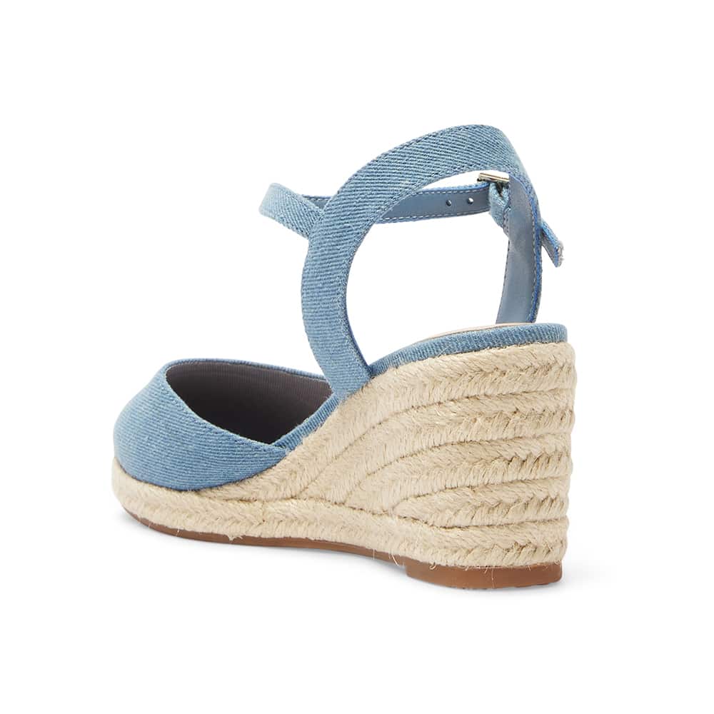 Santos Wedge in Denim