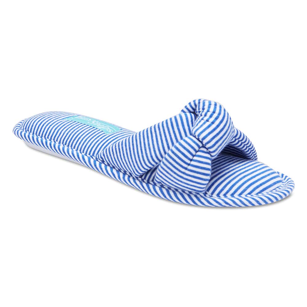 Sassy Slipper in Blue Fabric