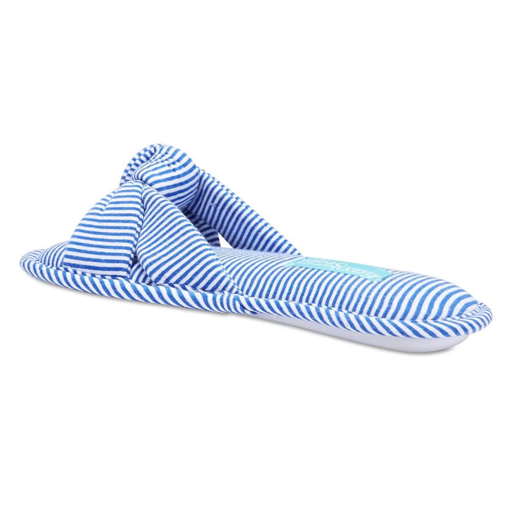 Sassy Slipper in Blue Fabric