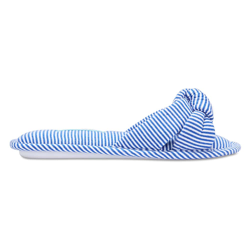 Sassy Slipper in Blue Fabric
