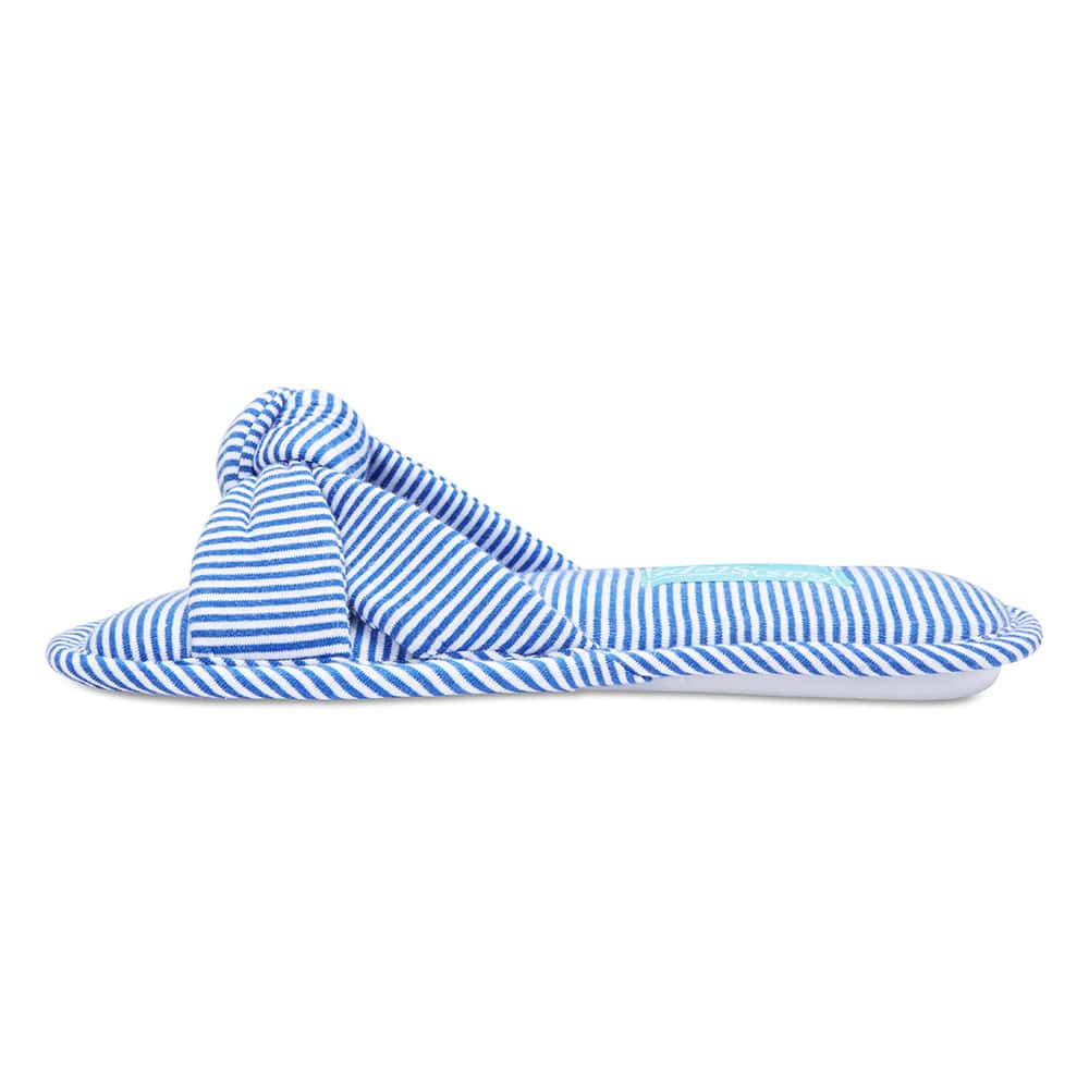 Sassy Slipper in Blue Fabric