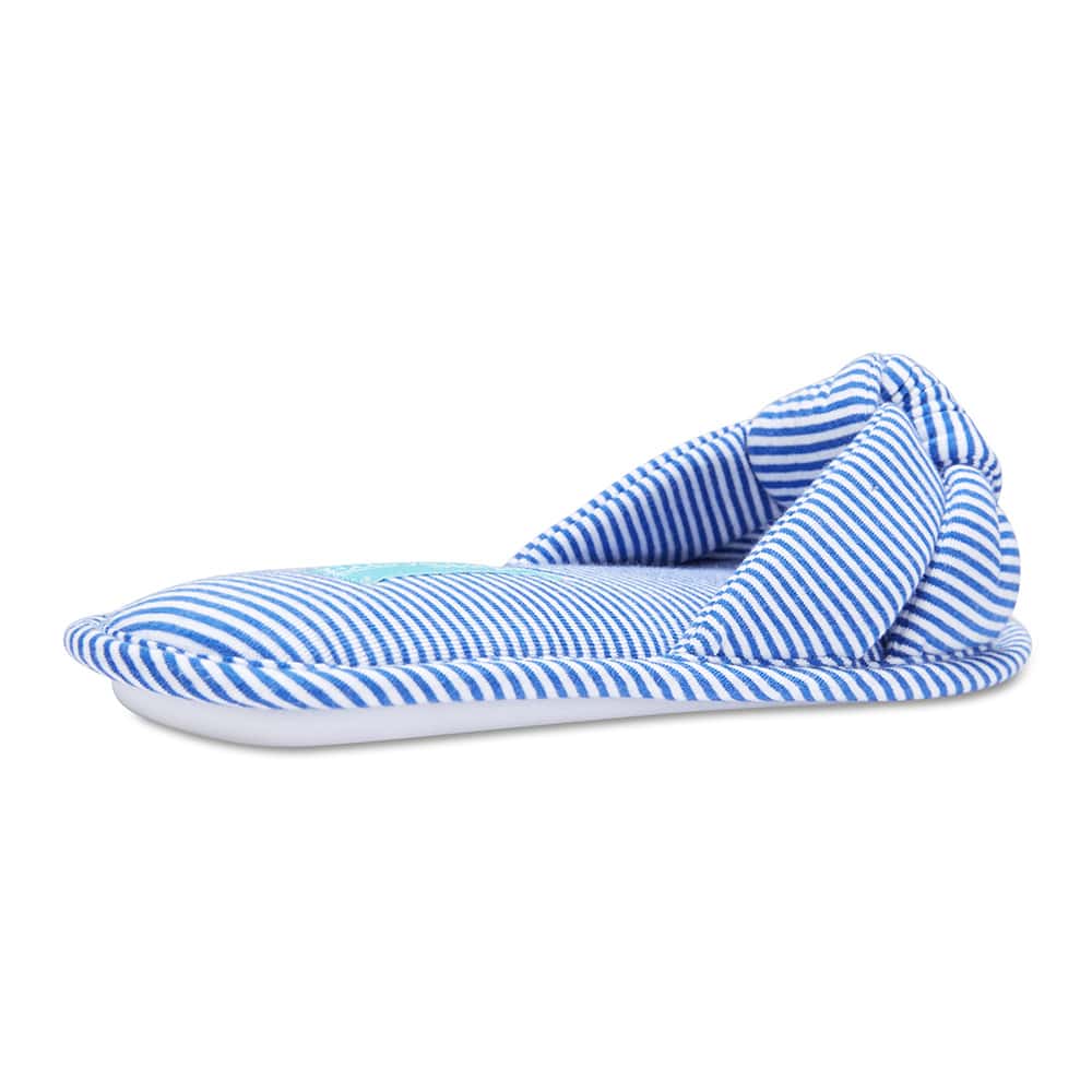 Sassy Slipper in Blue Fabric