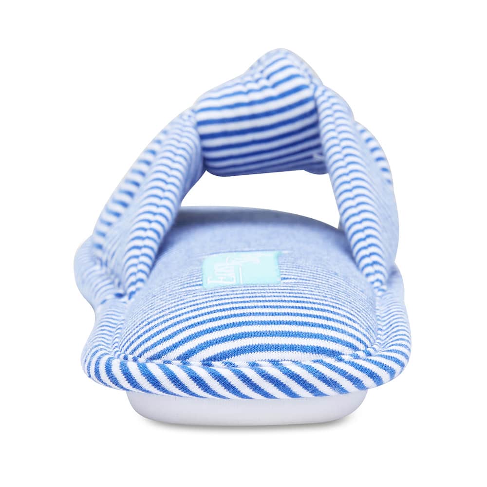 Sassy Slipper in Blue Fabric