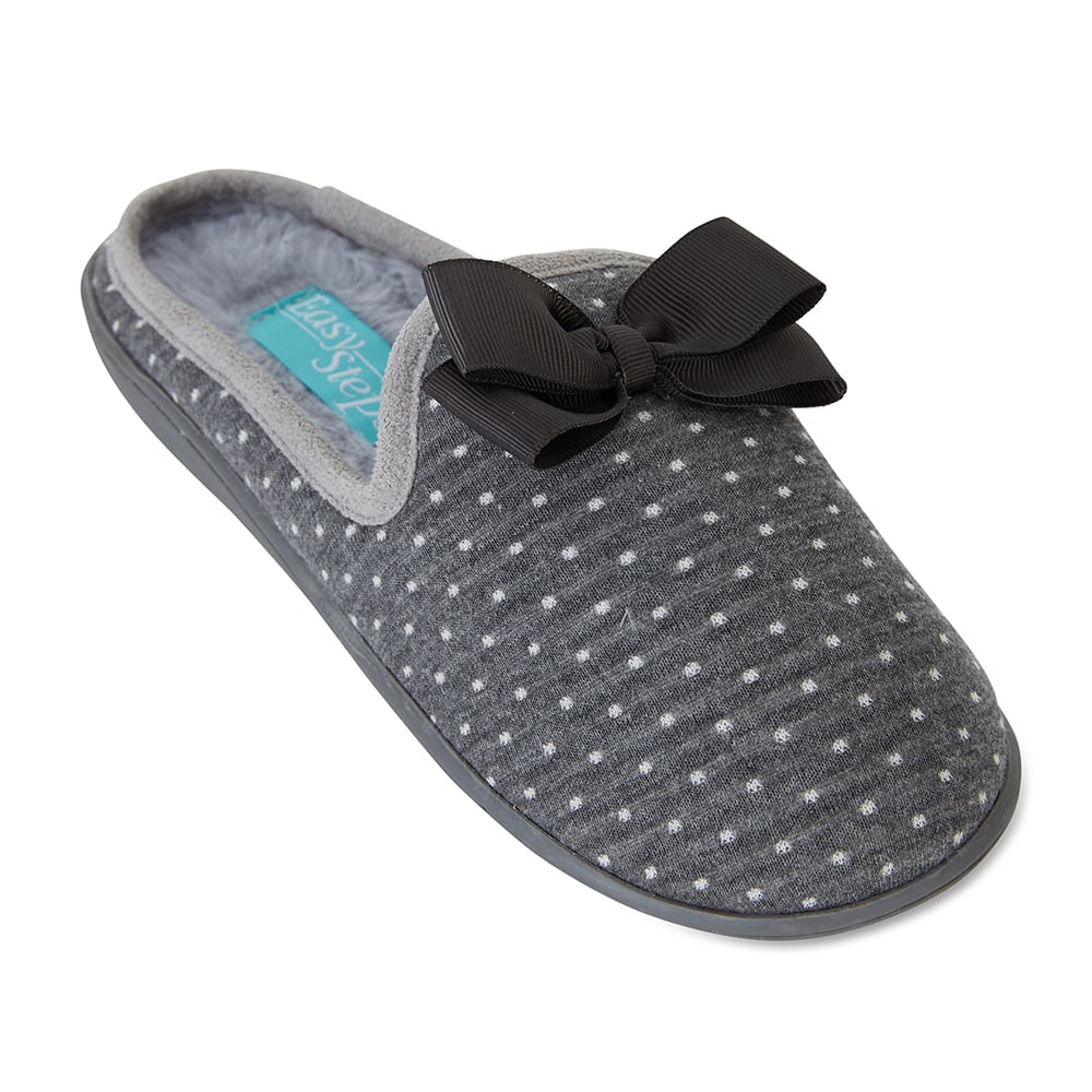 Satire Slipper in Charcoal Fabric