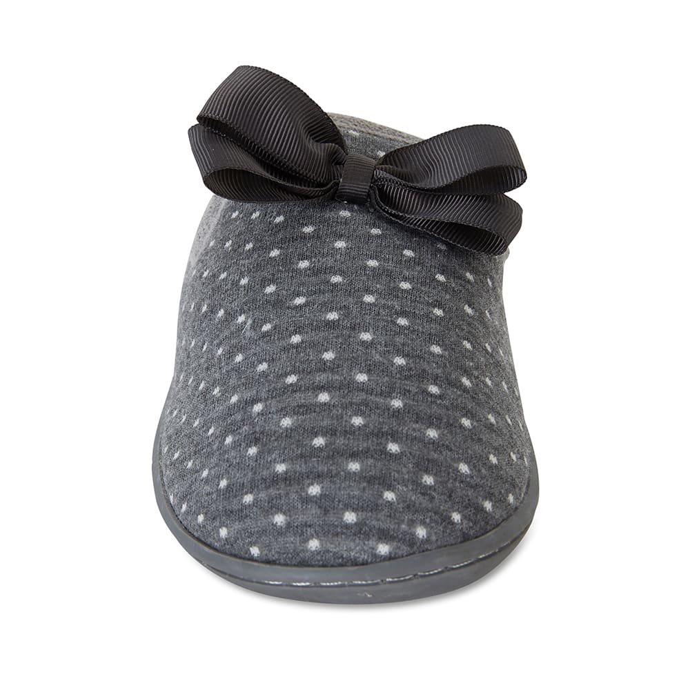 Satire Slipper in Charcoal Fabric
