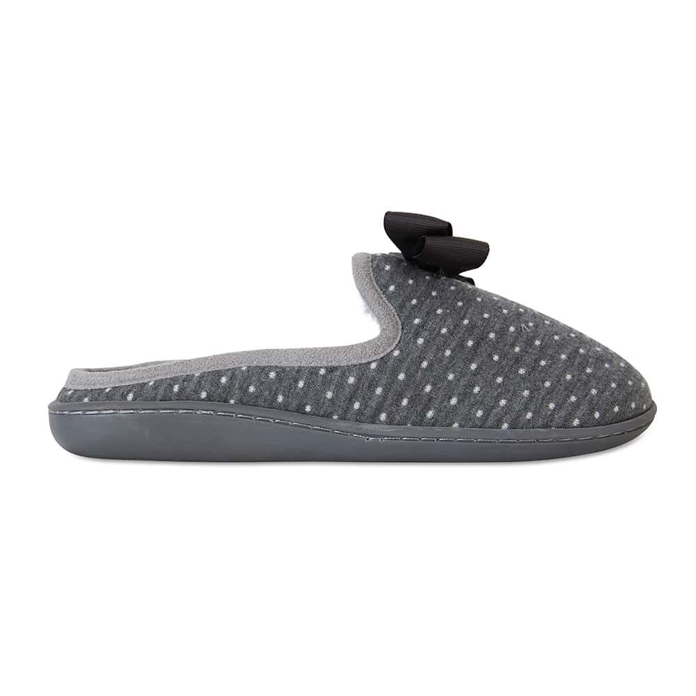 Satire Slipper in Charcoal Fabric