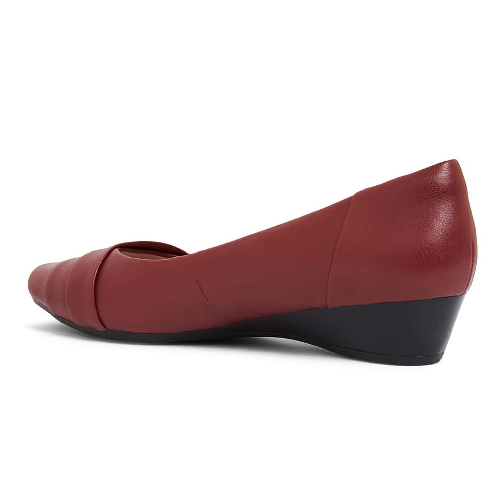 Saturn Heel in Red Leather