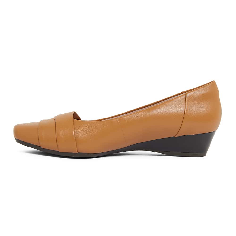 Saturn Heel in Tan Leather