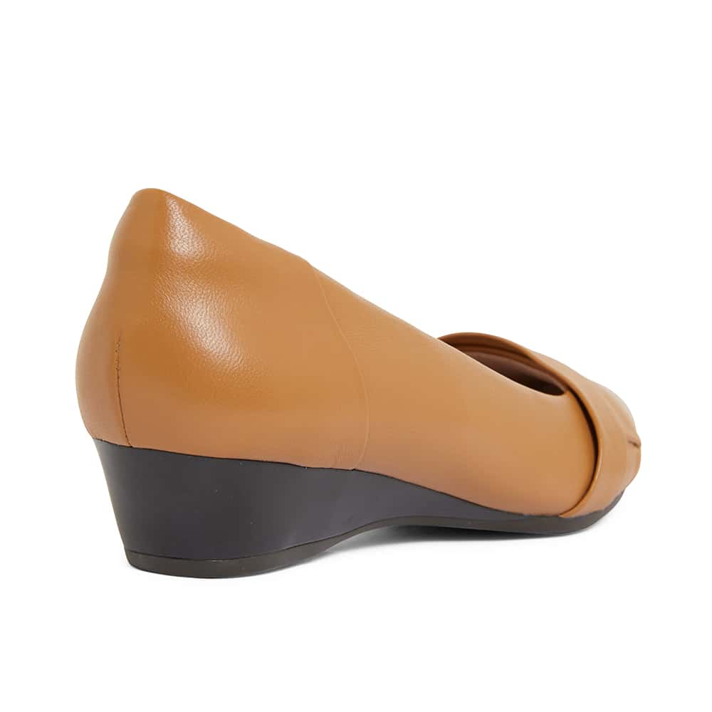 Saturn Heel in Tan Leather