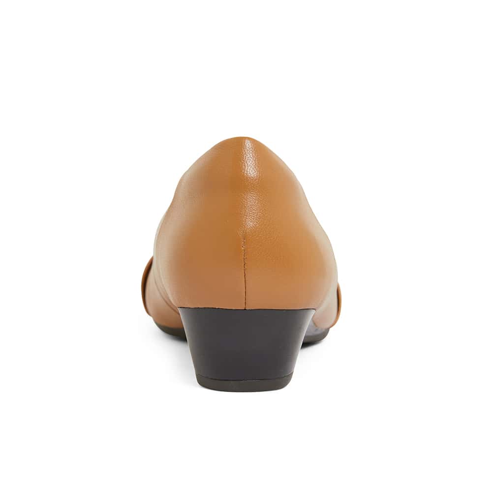 Saturn Heel in Tan Leather