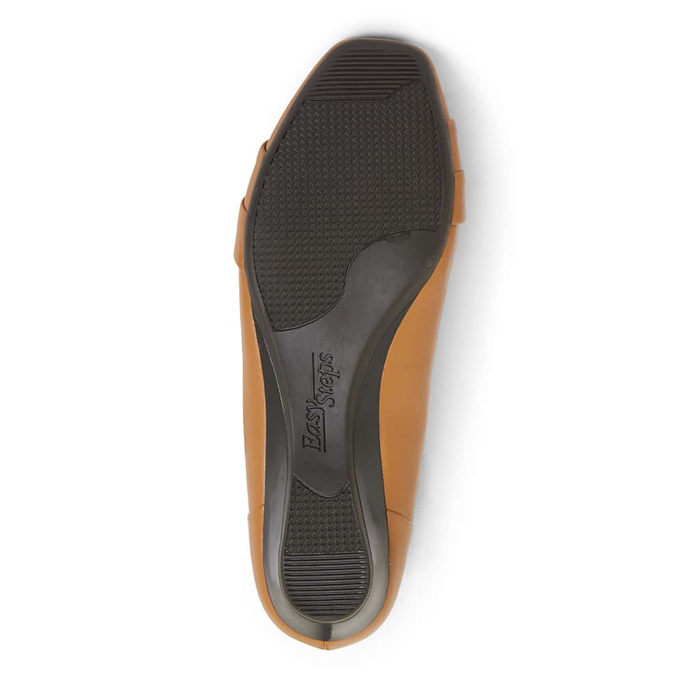 Saturn Heel in Tan Leather