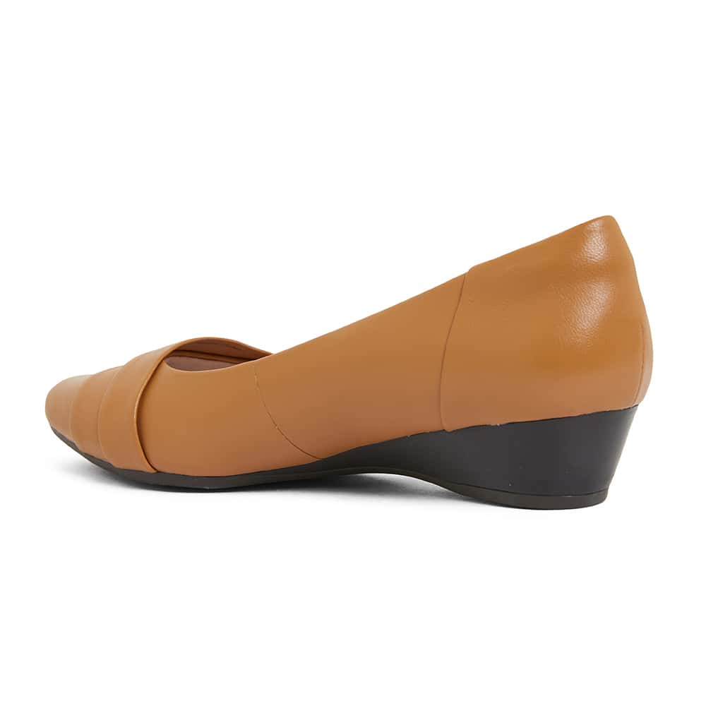 Saturn Heel in Tan Leather