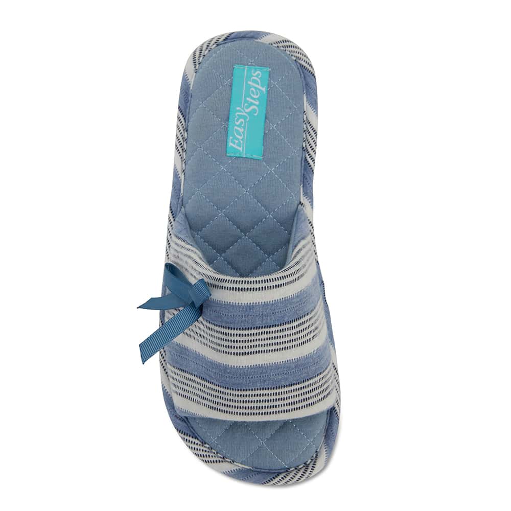 Savvy Slipper in Blue Fabric
