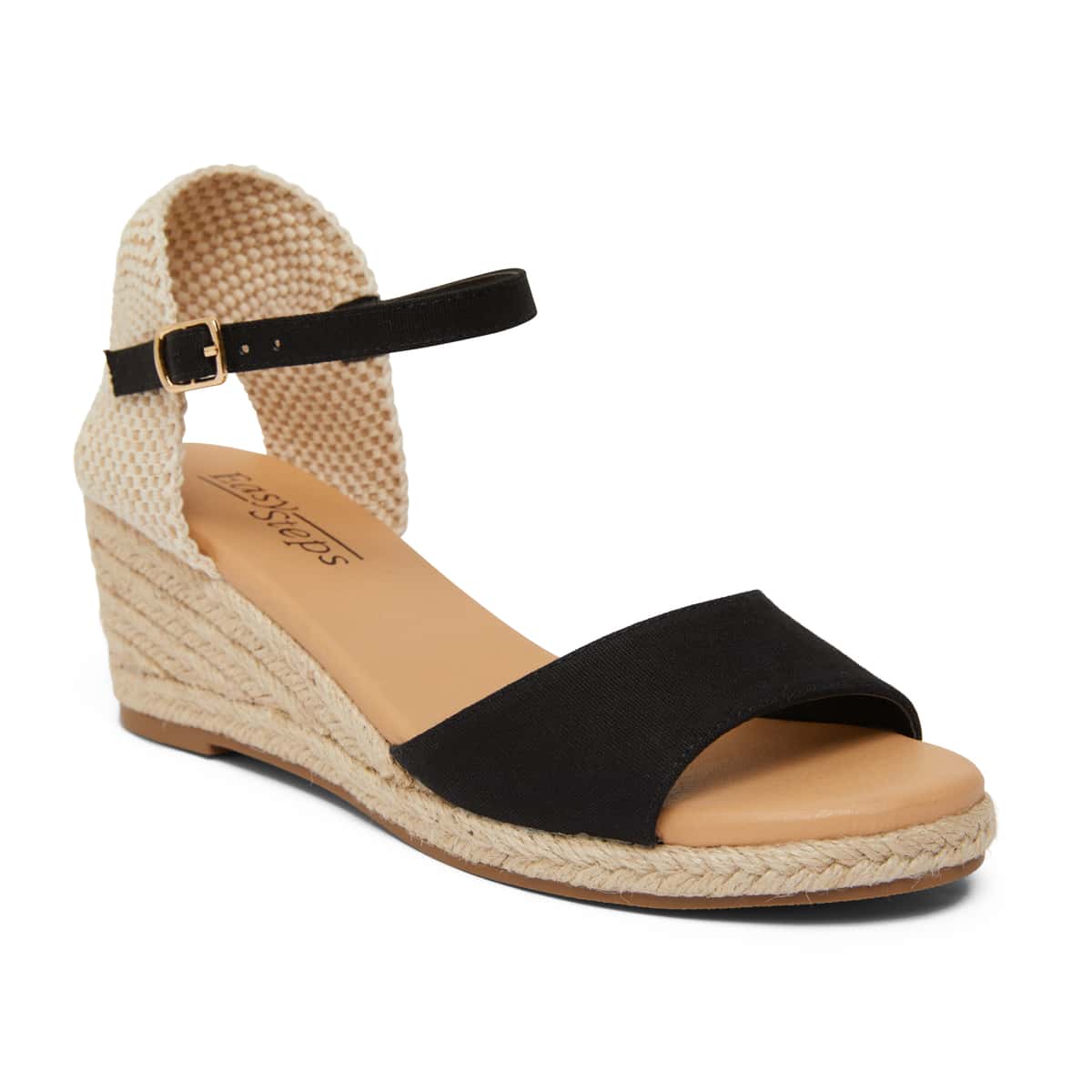 Scout Espadrille in Black Fabric