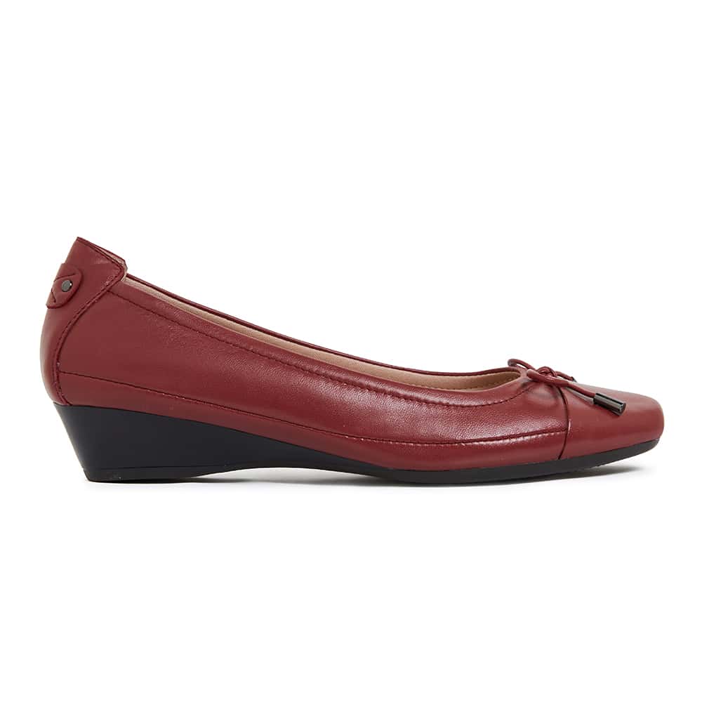 Shannon Heel in Red Leather