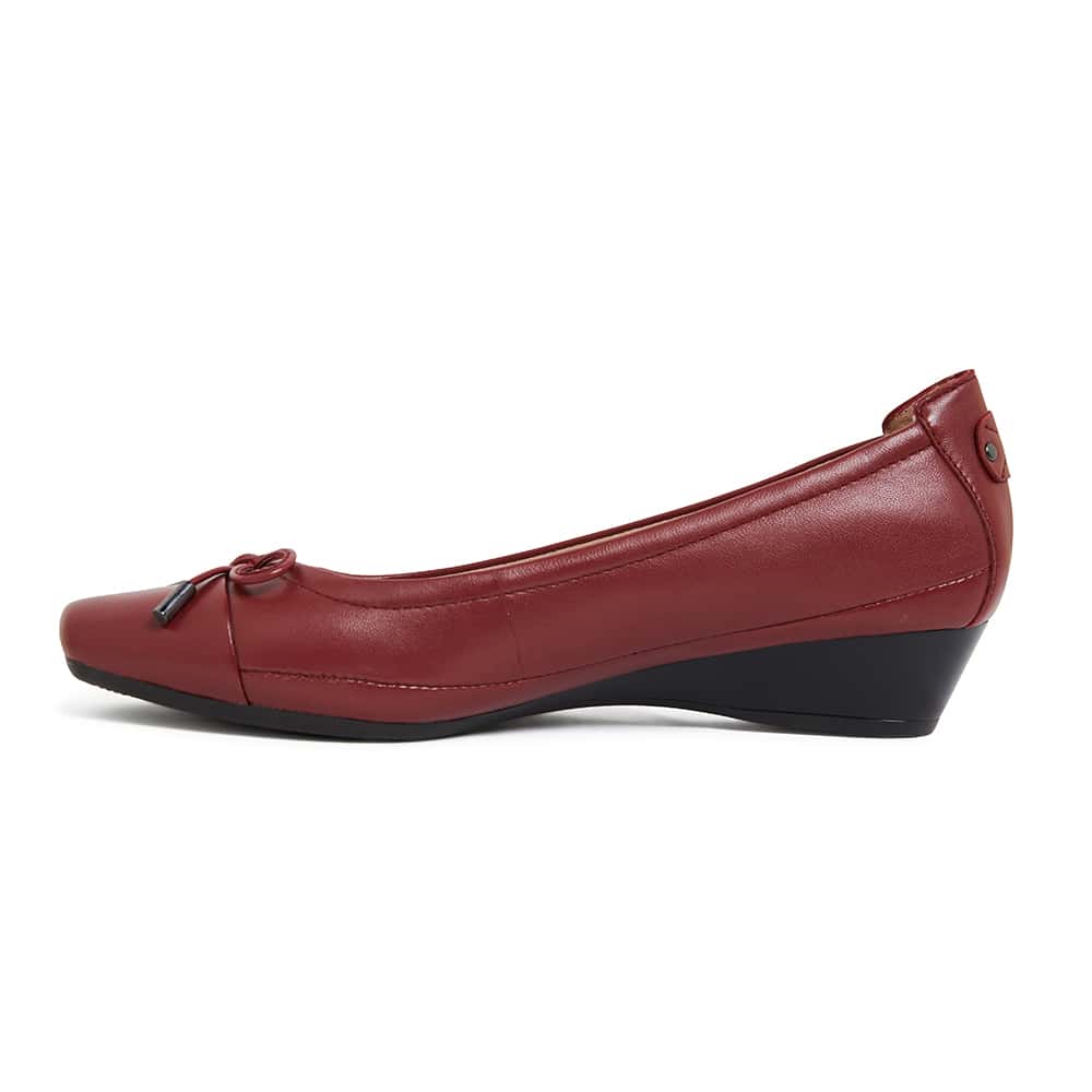 Shannon Heel in Red Leather