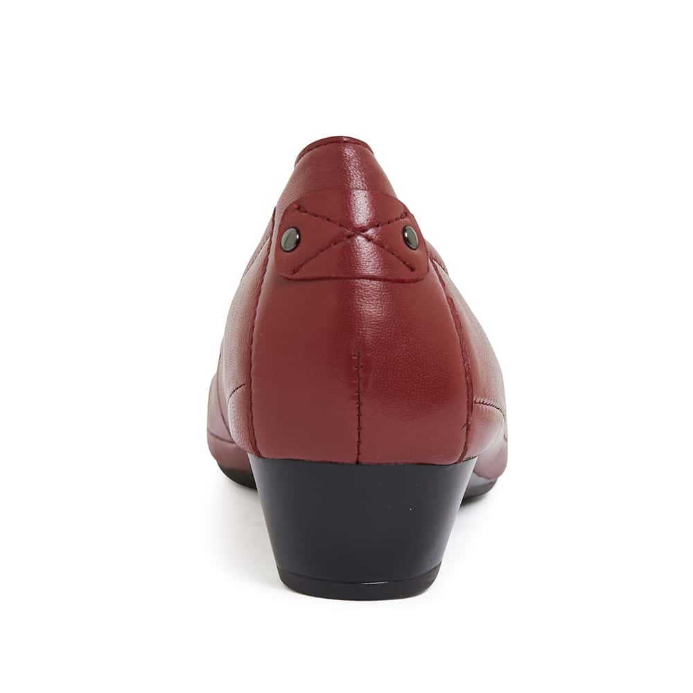 Shannon Heel in Red Leather