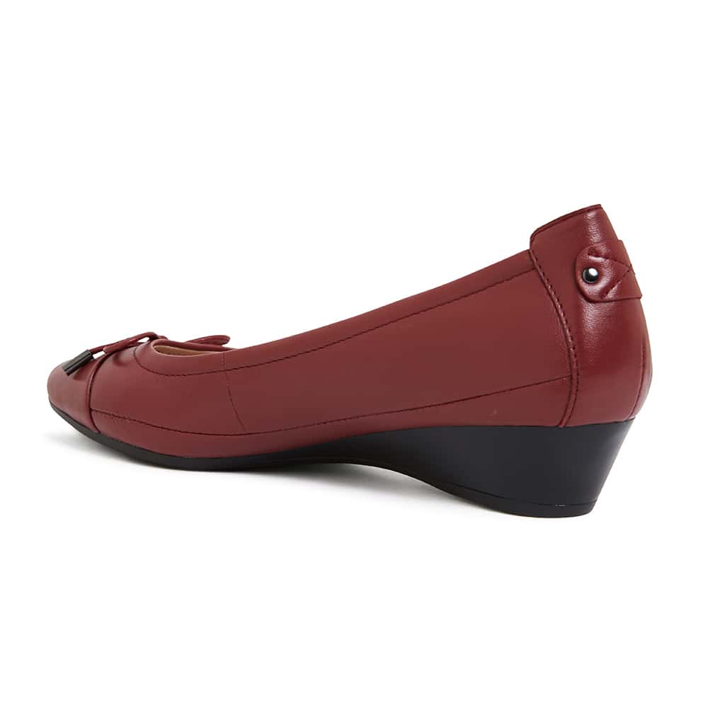 Shannon Heel in Red Leather