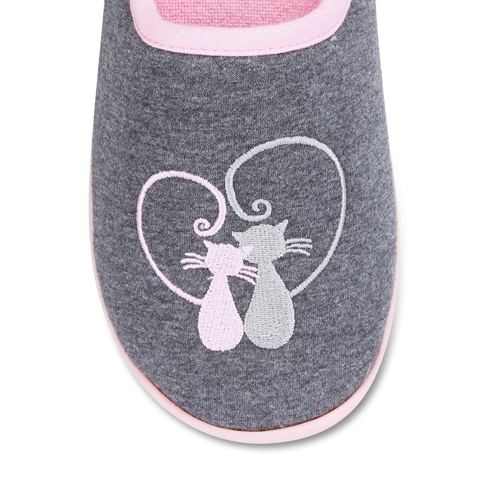 Shy Slipper in Grey Fabric