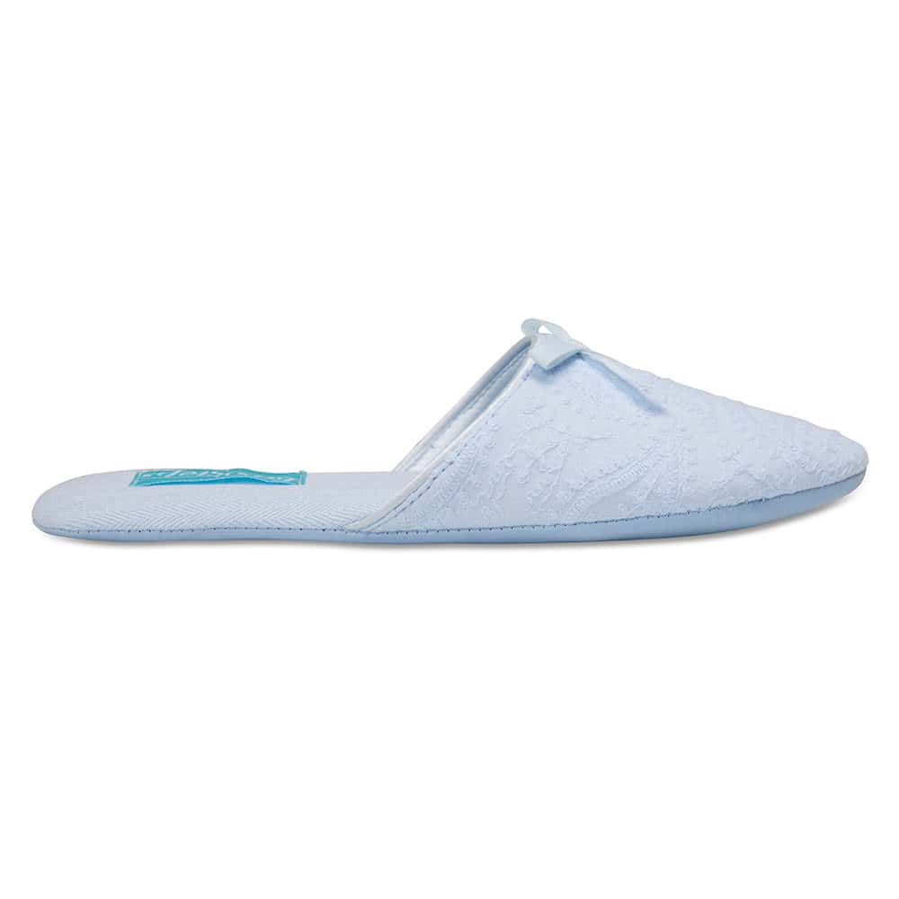 Siam Slipper in Light Denim Fabric