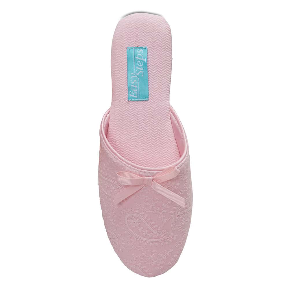 Siam Slipper in Light Pink Fabric