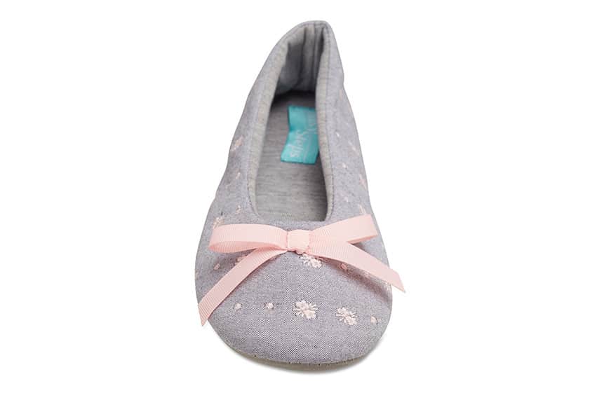 Sonia Slipper in Grey Fabric