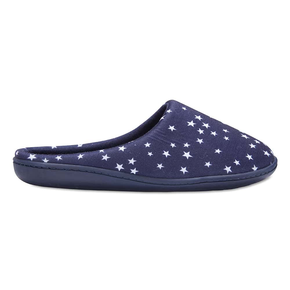 Space Slipper in Navy Fabric