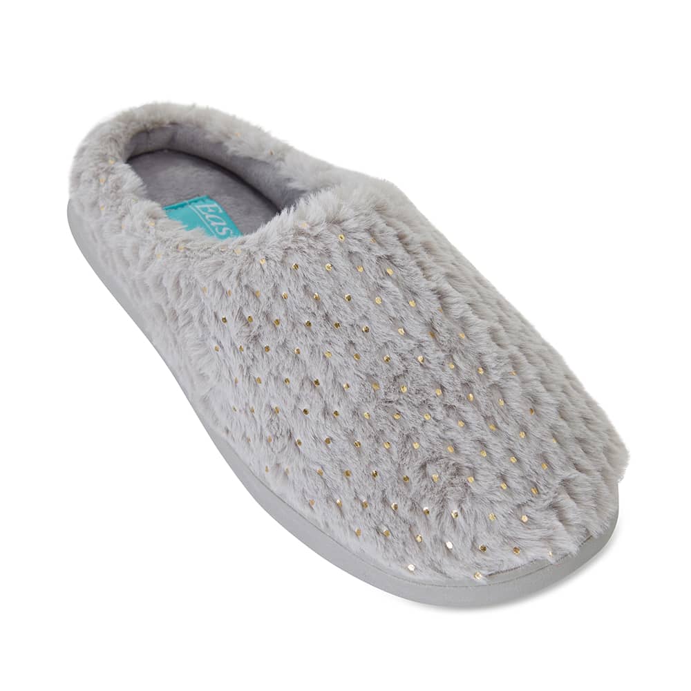 Sprout Slipper in Grey Fabric