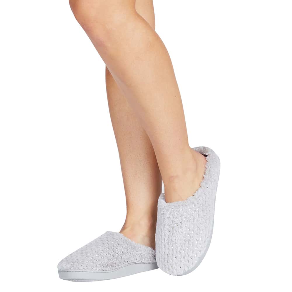Sprout Slipper in Grey Fabric