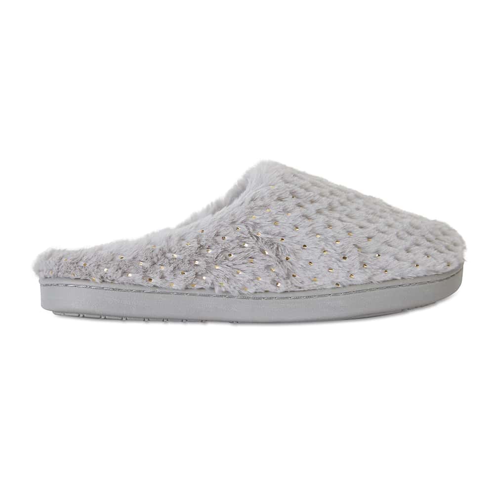 Sprout Slipper in Grey Fabric