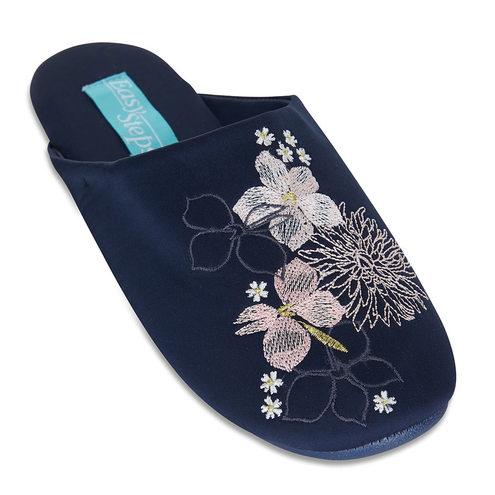 Sultry Slipper in Navy Fabric