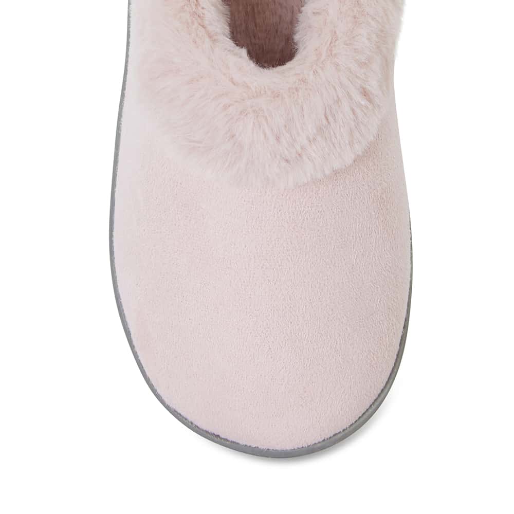 Sundae Slipper in Pale Pink Fabric